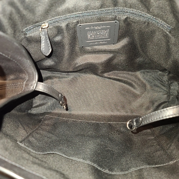 Coach Black Small Lexy Signature Jacquard & Leather Shoulder Crossbody Bag - Picture 11 of 13